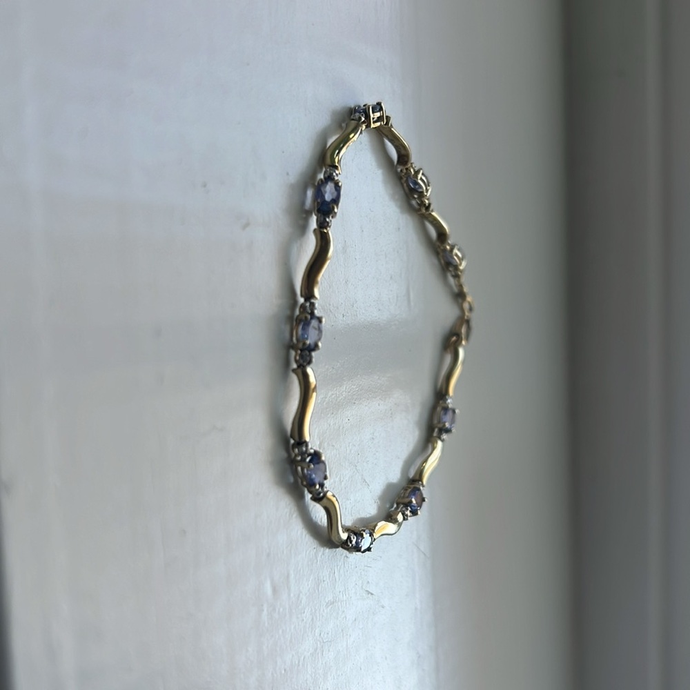 Tanzanite Gold Vintage Bracelet
